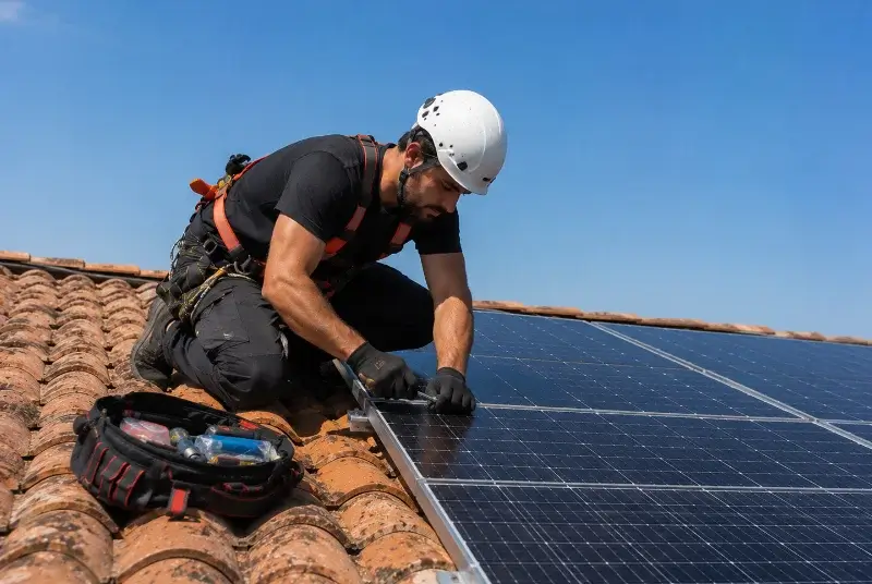 Maintenance et monitoring de panneaux solaires à Lusanger