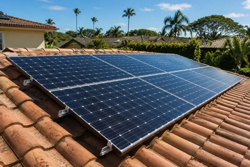 Installation de panneaux solaires à Lusanger